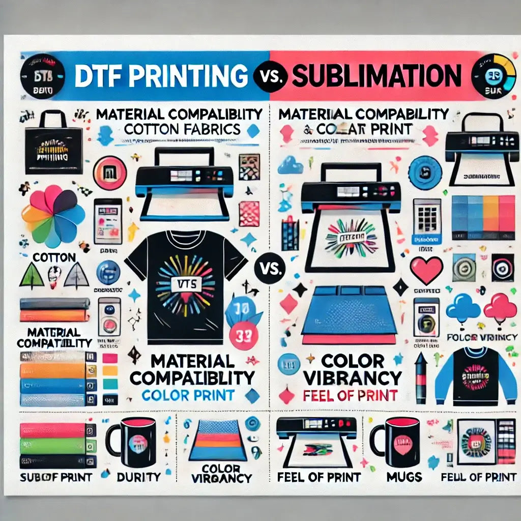 DTF printing vs sublimation