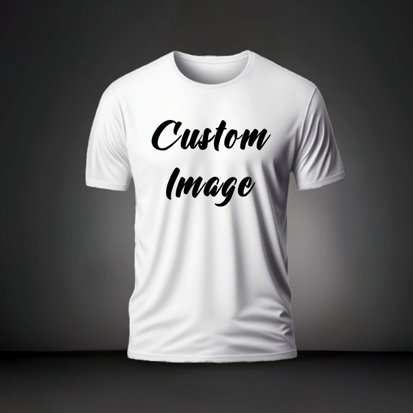 Custom made t-shirt featuring a stylish design, perfect for personalized printing and DTF transfers in Forney, Texas.