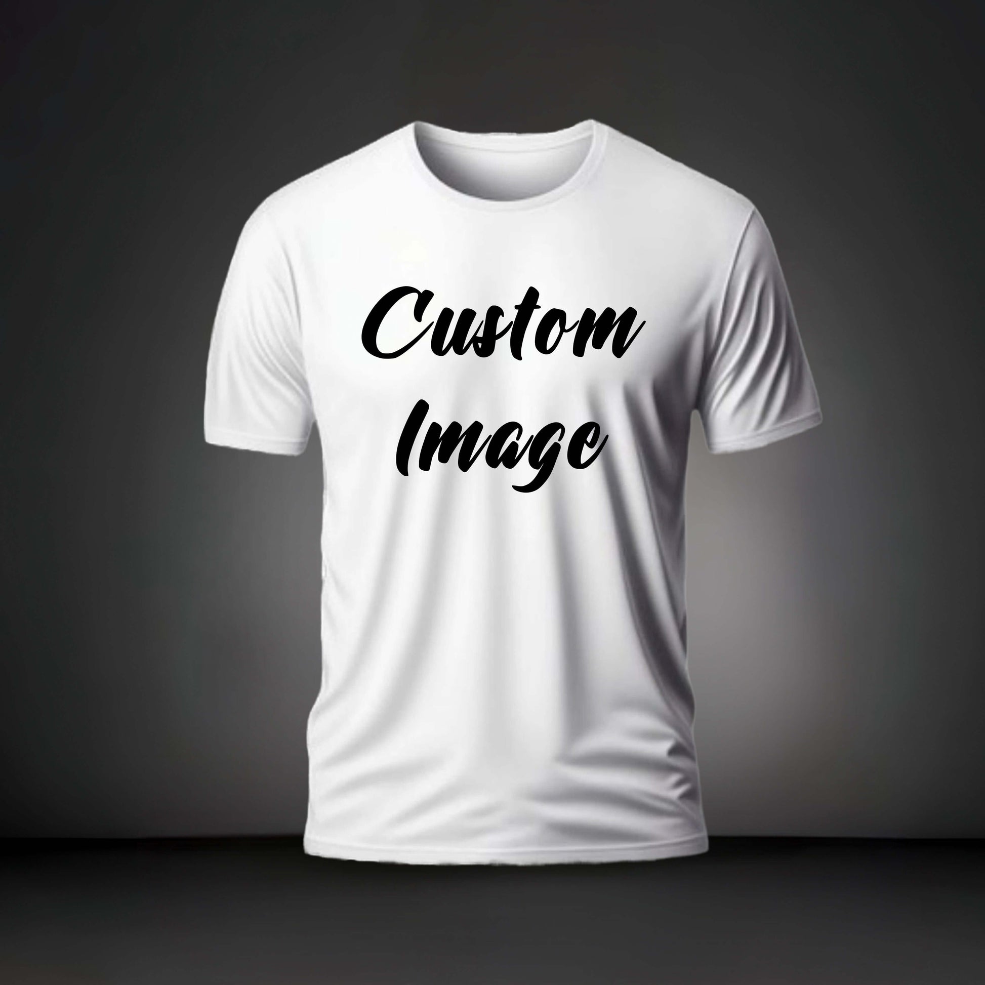 Custom made t-shirt featuring a stylish design, perfect for personalized printing and DTF transfers in Forney, Texas.